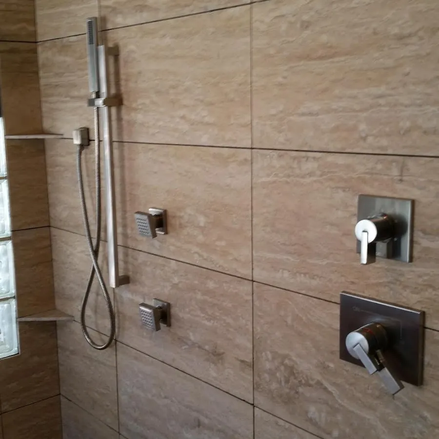 Shower fixture installation for Water Heater Replacement in Gunbarrel